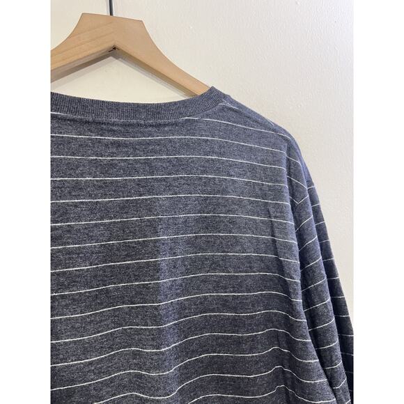Marine Layer Athleisure Coastal Henley Shirt Striped XL Preppy Laidback Normcore - Picture 13 of 16